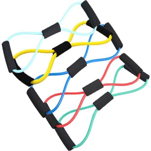 NEW 2021 Yoga supplies rope pull rope chest expander yoga pilates girls cable machine 8 word chest Developer Resistance Bands