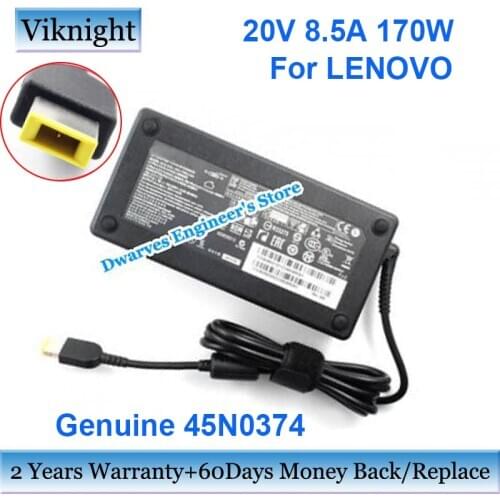 Genuine 45N0373 45N0374 AC Adapter Charger 20V 8.5A 170W Power Supply For Lenovo THINKPAD T440P W541 W540 ADL170SLC3A 36200320