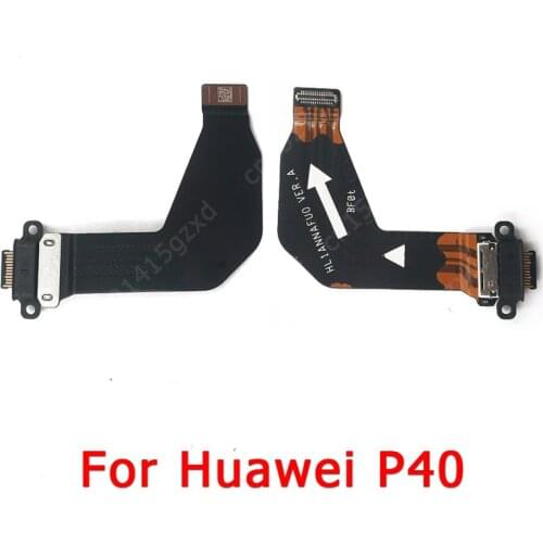 Original Charging Port For Huawei P40 PCB Ribbon Socket USB Plug Charge Dock Connector Flex Cable Replacement Repair Spare Parts