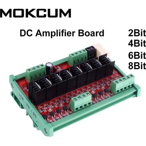 DC12V-24V 5A Amplifier Board 8Bit 6Bit 4Bit 2Bit Solid State Relay Module with MOS Transistor Isolation Power Supply Module
