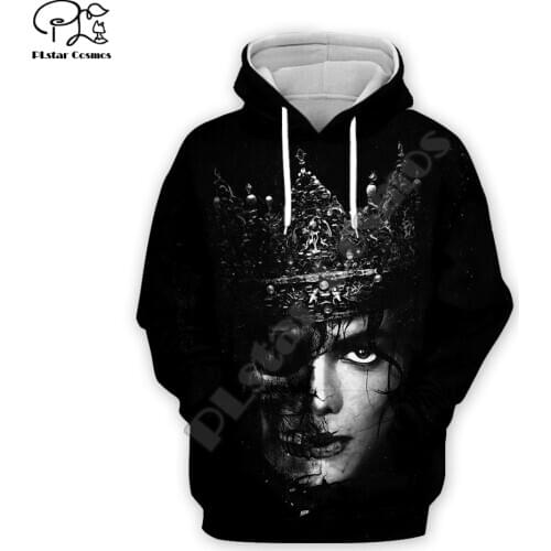PLstar Cosmos Michael Jackson/king 3D Printed Hoodie/Sweatshirt/Jacket/Mens Womens hip hop apparel black tops