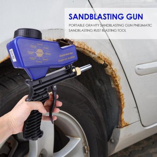 Anti-rust Sandblaster Handheld Pneumatic sand blasting machine Sprayer Sandblasting Machine Small Nozzle Adjustable Flow Rate