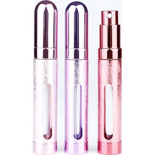 Top Quality 1 Piece 10ml Refillable Portable Mini perfume bottle &Traveler Aluminum Spray Atomizer Empty Parfum Bottle as a Gift