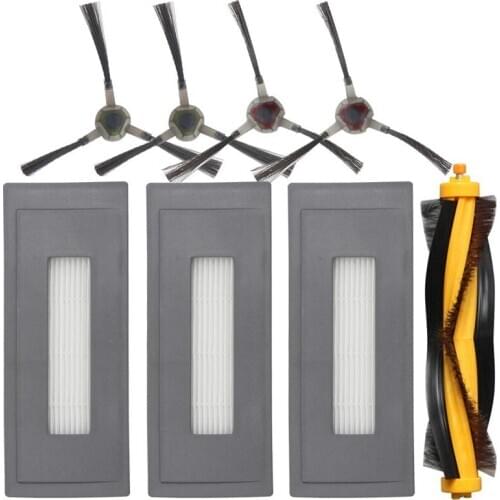 Replacement Accessories Kit Compatible For Ecovacs Deebot Ozmo 930 Robotic Vacuum Cleaner, 1 Main Brush 3 High Efficiency Filter