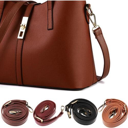 DIY Replacement PU Leather Bag Shoulder Strap Handle Cross Body Adjustable Bag Belt New Solid Bag Strap Replacement 120cm