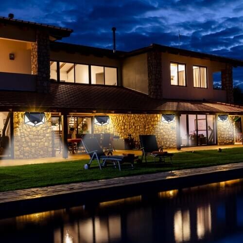 Solar Light 100 LED Power PIR Motion Sensor Wall Lights Outdoor Garden New Year Street Lamp Waterproof Solar Sunlight Powered