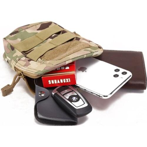 Tactical EDC Molle Pouch Outdoor Military Tool Waist Pack Durable Belt Pouch for Medical First Aid Phone Holder Case Hunting Bag