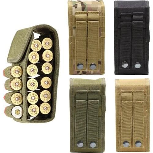 Tactical 16 Rounds Hunting Shells Package CS Field Portable Outdoor Bullet Bags Anti-corrosion 600D Nylon Bullets Package HL