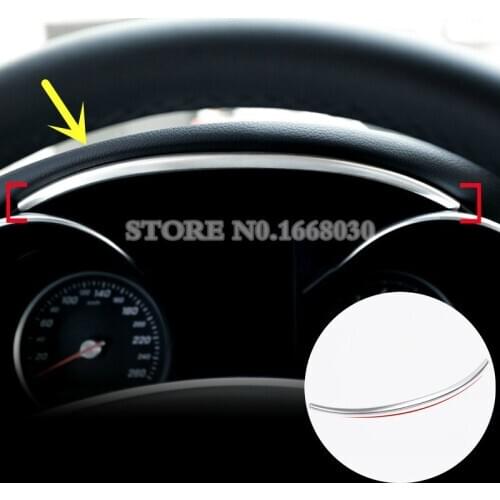 Inner Front Dashboard Edge Decorative Cover Trim For Benz C Class W205 S205 2014-2020 Car accesories interior Car decoration
