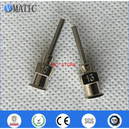 High Quality Hot Selling 12Pcs 0.5'' Tip Length 15G All Metal Tips Blunt Stainless Steel Glue Dispensing Needle Tips 1/2 Inch