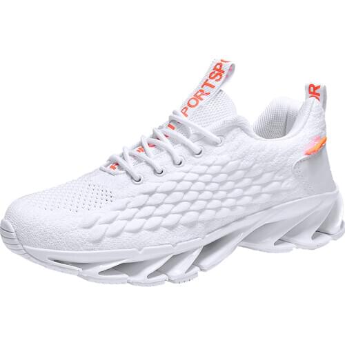 Women And Men Sneaker Couple Models Casual Shoes Blade Shoes Running And Walking New Fish Scale Blade Casual Lace-Up Shoes