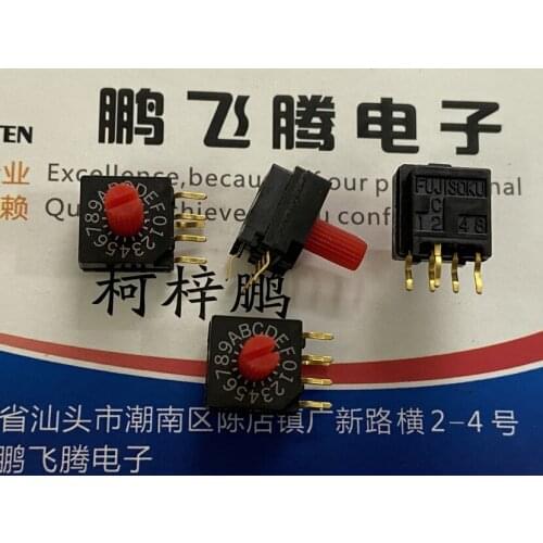 1PCS Japan FUJISOKU DRR4116C 0-F/16 bit rotary dial code coding switch 4:1 side adjustment code