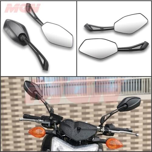 Motorcycle Rear View Mirror Case Fits for Kawasaki ER 6N 6F ER-5 Z800 Z900 Z1000 Z750 W800 ZRX400 ZRX1100 ATV 10mm Mirrors