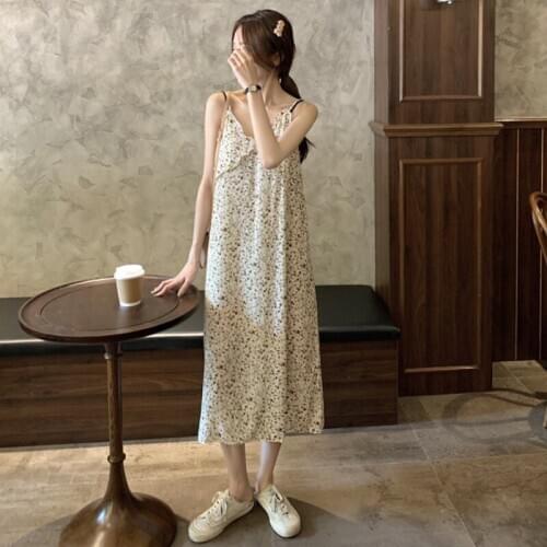 2021 Spring Autumn Women Dress Long Floral Print Women Dress Party Summer Sleeveless Vestidos Boho Vestido De Mujer WPY2788