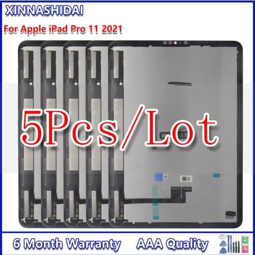 5pcsLcds For Apple iPad Pro 11 A1980 A1934 A1979 LCD Display Touch Screen Panel Screen Assembly Replacement Part 100% Tested