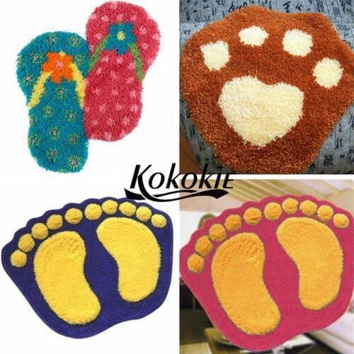 3d tapestry kits ankle printed cushion accessories latch hook kits rug crochet tapis needle for carpet Foamiran for crafts mat