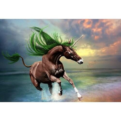 Diamond Embroidery Diy Diamond Painting Cross Stitch Kits Diamond Mosaic Unicorn Full Square Diamond Embroidery DS191