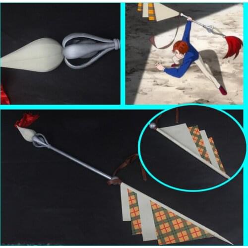 Anime Wonder Egg Priority Momoe Sawaki Cosplay Prop Necklace Weapon Flagpole Halloween Carnival Party Costumes Accessories Props