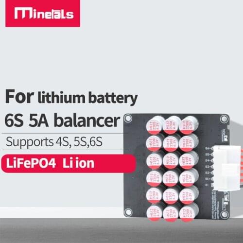 5a 6s 24v li ion Balancer Active Equalizer Balance Lifepo4 Lithium Lipo LTO Battery Energy Transfer Board BMS