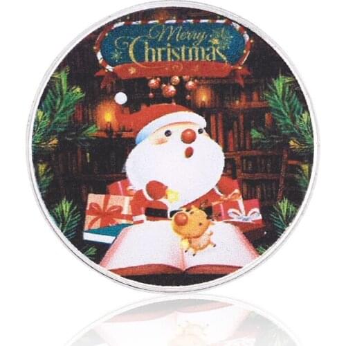 Santa Claus Commemorative Holiday Souvenir Gifts Home Decorative Christmas Challenge Silver Coin