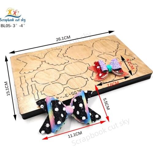Bow BL05 Muyu Wooden Mold Scrapbook Cutting Dies Suitable For Market General Machines
