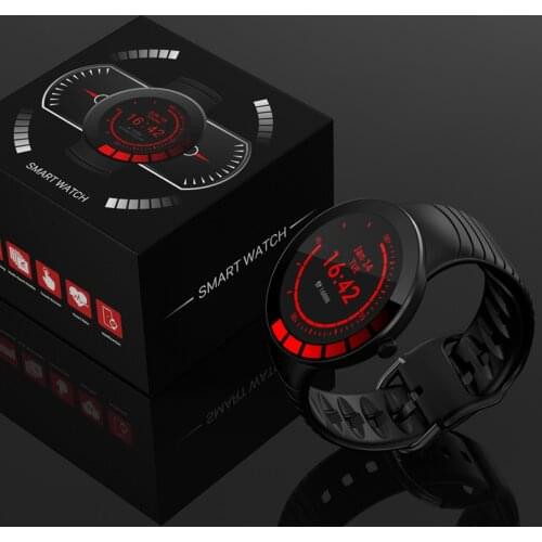 E3 sports smart watch mens IP68 waterproof full touch screen silicone strap Smart Watch for Android IOS mobile fitness tracker