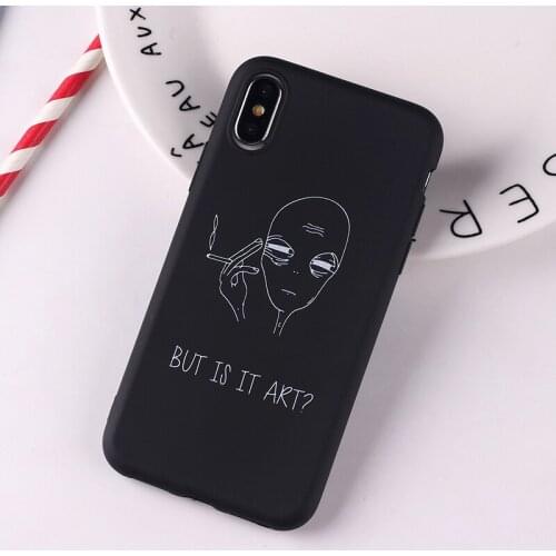 Geometric Cool 3D Black Pop Street Fashion Abstract Soft Silicone Candy Case Coque For iPhone 11 6S 12 8 8Plus X XS Max 7 7Plus