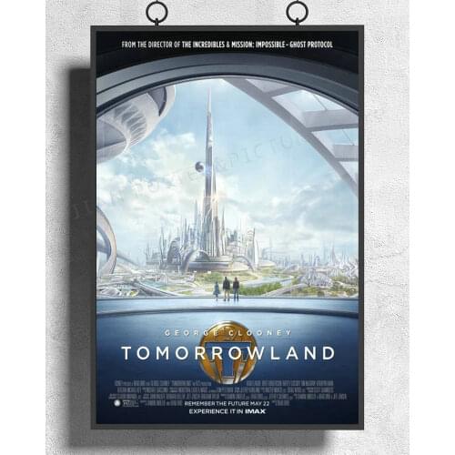 H011 Tomorrowland 2015 Movie Wall Sticker Silk Poster Art Home Decoration