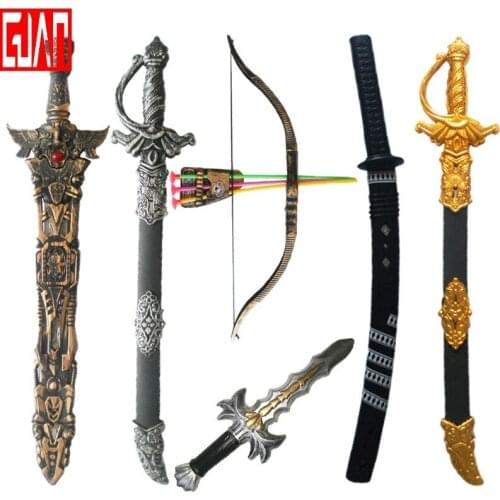 Pu Toy Dagger Sword Decoration Sword Mask Costume Props Roman Helmet Ninja Sword Hunter Bow Spartan Shield Spear