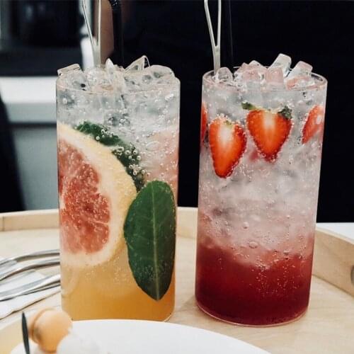 Round Transparent Coffee Glass Mug Milk Juice Tea Water Cup Heatresistant Single Layer Drink Dessert Cup Home Bar Drinkware Gift