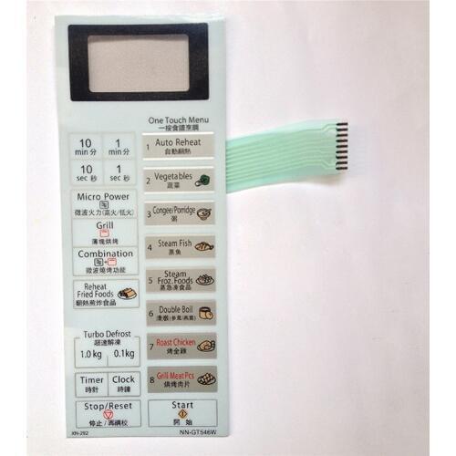 Microwave Oven Membrane Switch 205MM 80MM for Panasonic NN-GT546W Microwave Oven Panel Touch Button Repair Parts