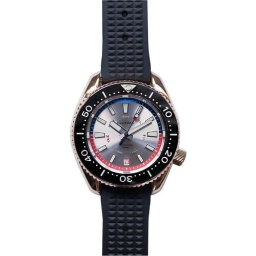 PROXIMA men dive watch,bronze mens automatic mechanical watches 300m waterproof sport wristwatch C3 luminous clock luxury brand