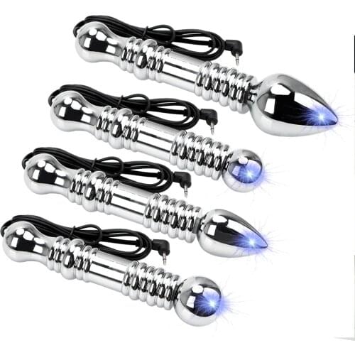 OLO Electric Shock Anal Plug Electro Butt Plug Masturbation Therapy Massager Medical Themed Toys Sex Toys for Men Women Sex Shop