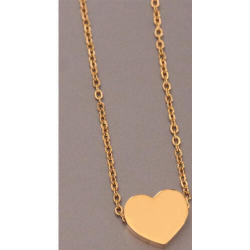 1pc Big Thick Heart Stainless Steel Necklace Couples Family Charms Pendants Necklaces Women Kids Fashion Love Jewelry