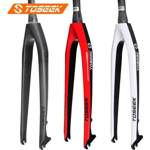 TOSEEK Full Carbon Fiber MTB Bicycle Front Fork XC Off-Road Mountain Bike Front Fork1-1/8" (28.6mm) 26/27.5/ 29inch Bike Parts