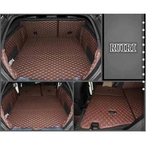 Full set car trunk mats for Mercedes Benz CLS 250 350 400 500 Shooting Brake X218 2017-2010 durable cargo liner mat boot carpets