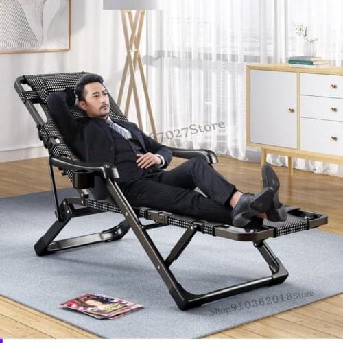 Folding chair lunch break siesta bed balcony leisure beach back chair lazy sofa portable chair home