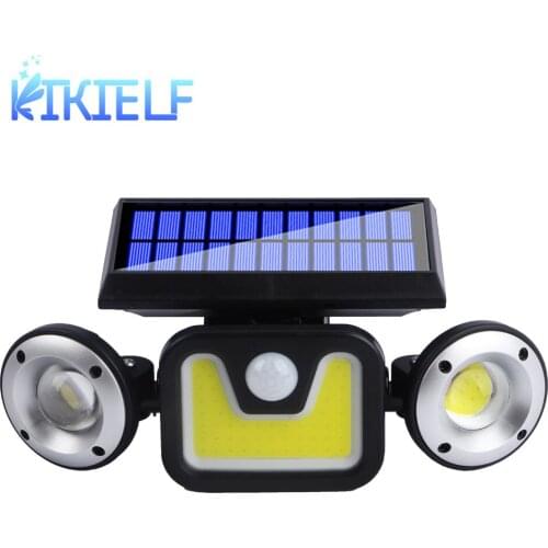 LED Solar Lights Outdoor Solar Lamp PIR Motion Sensor Rotatable Wall Lights Waterproof Solar Powered Sunlight for Garden Decor