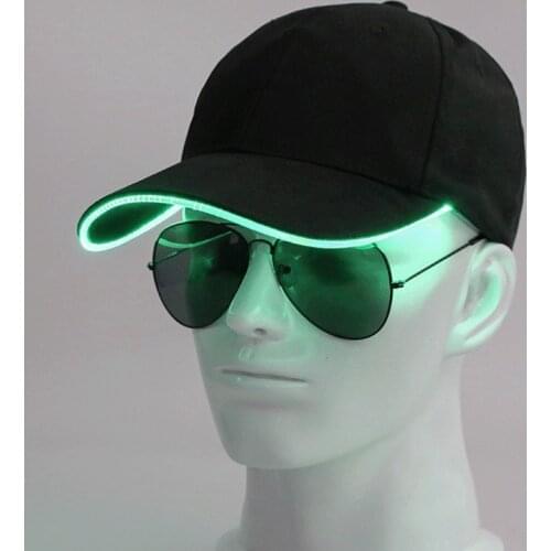 Luminous Baseball Caps Glowing LED Brim Light Up Hat Flash Rave Party Hats For Men Women Boys Girls Gift Hip Hop Night Club Bar