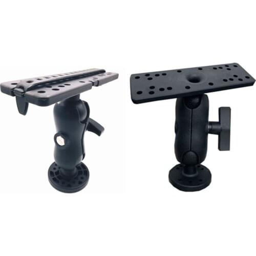 360 Degree Rotation Universal Marine Kayka Electronic Gear Plate Swivel Boat GPSMAP Supporter Fish Finder Mount Fishfinder