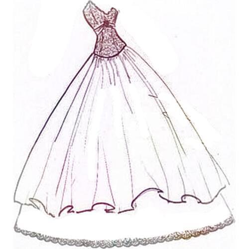 Die Cutting dies Wedding dress metal craft paper die Scrapbooking/DIY Embossing mould Easter New Year