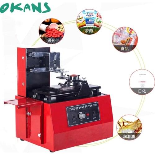 YM600-B 110V 220V Electric Pad Printer Ink Printing Machine Printing Coder Production Date Code Printer Ink Coder Label Coding