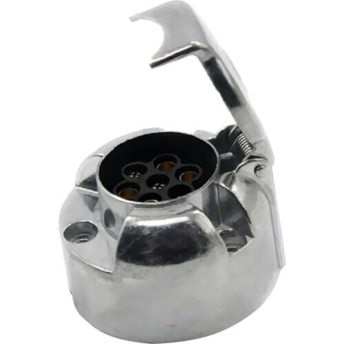 Replacement 7 Pin Trailer Plug Round Wiring Lights Tow Caravan Truck RV 12V