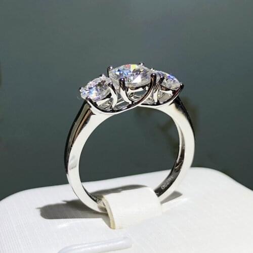100% Real S925 Sterling Silver color Ring Women Natural Diamond Gemstone Bizuteria Silver 925 Jewelry Wedding Anillos De Rings