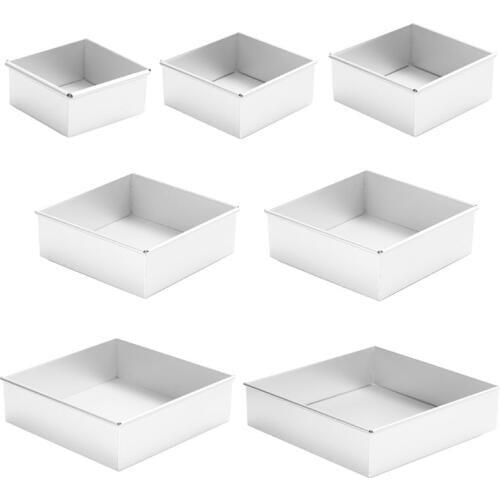 4-10 Inch DIY Square Non Stick Cake Pan Pie Loaf Toast Bread Mold Bakeware Tray Baking Supplies