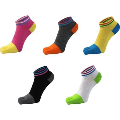 5 pairs/lot cotton toe socks women girl colorful five fingers socks good quality calcetines harajuku ankle socks New