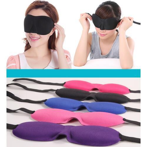 5pcs 3D Portable Soft Travel Sleep Rest Aid Eye Mask Cover Shade Blinder Eye Patch Sleeping Mask Sleeping Eyeshade Cover