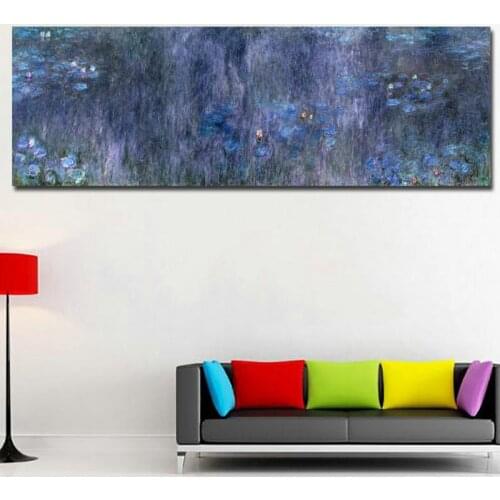 Large size 5D Diy Diamond Painting Cross Stitch round Square mosaic Diamond Embroidery Claude Monet Oil Painting Lotus EE1748