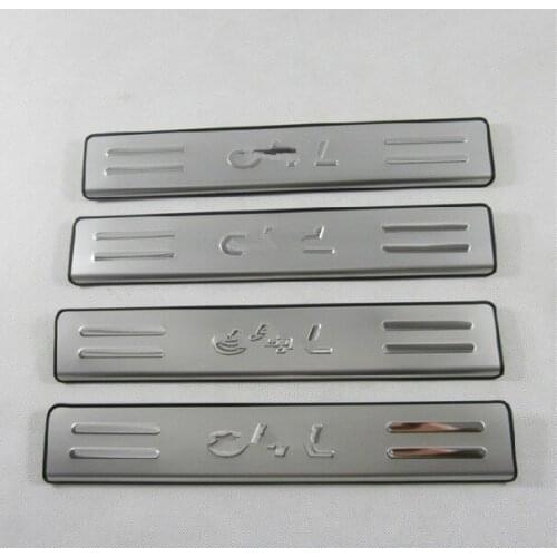Car- covers stainless steel Scuff Plate/Door Sill for 2013-2015 Citroen C4L Car styling