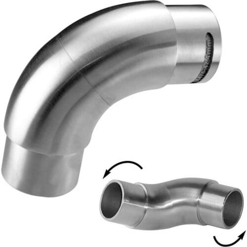 Freeshipping SUS 304# E4471 Articulated Curved Elbow for 42.4mm Pipe